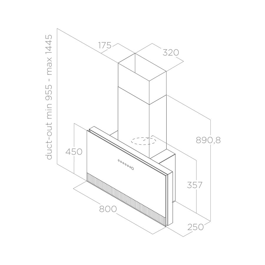 Пристенная вытяжка Elica SUPER PLAT BL/F/80 купить в Екатеринбурге в  интернет-магазине BT-TECHNIKA c доставкой